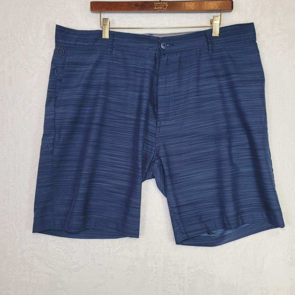 Ron Jon Surf Shop Board Shorts Blue Beach Coastal Water Swim Trunks Size 40
